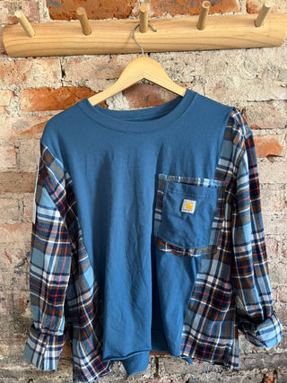 Carhartt Flannel/tshirt - Oversized fit (Medium)