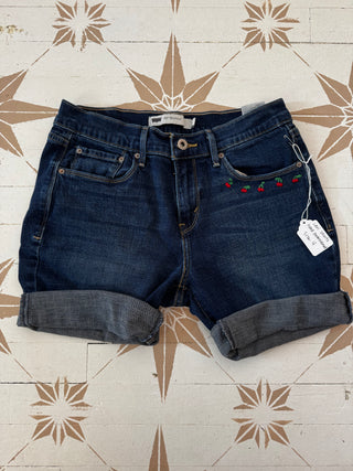 Levi Shorts Hand Embroidered - Size 4