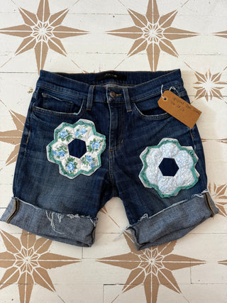 Upcycled Jean Shorts - Size 28 or 6