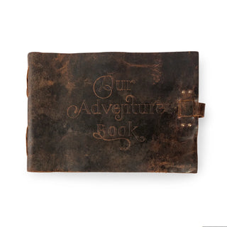 Brown Embossed "Our Adventure Book"