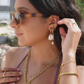 Lourdes Round Snake Chain Bracelet