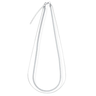 Cassia SILVER Double Chain Necklace