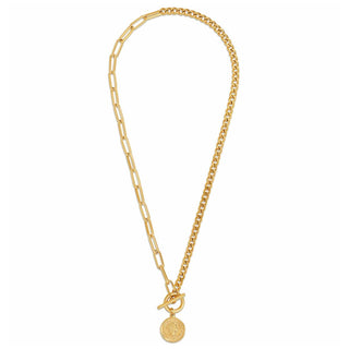 Stacie Toggle Chain Coin Necklace