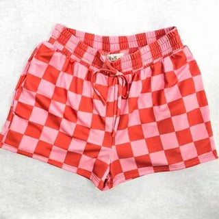 Pink Checkered Shorts