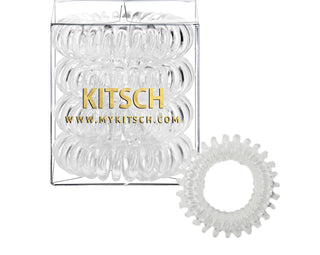 kit-sch Clear Hair Coils (4 Pack)