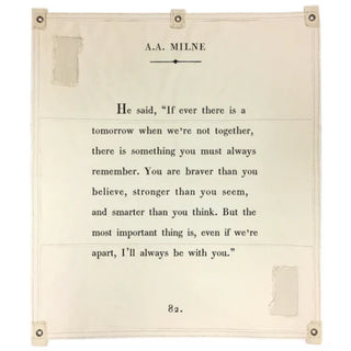 A.A Milne Wall Canvas Tarp