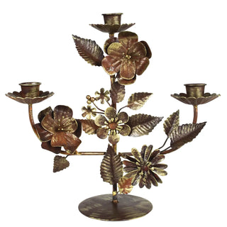 Barranca Floral Candelabra Taper (Metal)