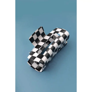 Jumbo Checkered Claw Clip