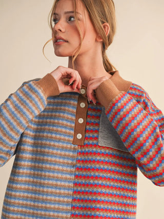 Multi Colored Knit Sweater