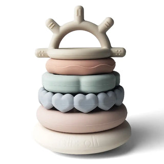 Soft Silicone Stacking Ring Tower (6-pc)