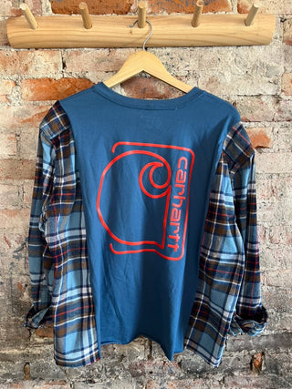 Carhartt Flannel/tshirt - Oversized fit (Medium)