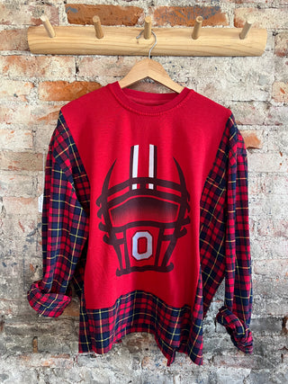 Ohio State Flannel/Sweatshirt (Oversize) - Large