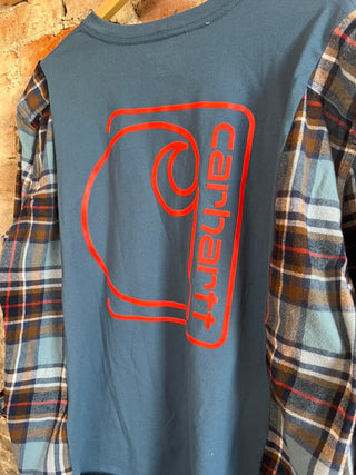 Carhartt Flannel/tshirt - Oversized fit (Medium)