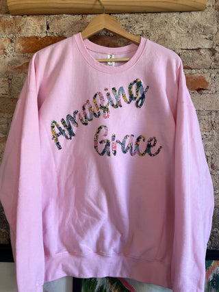 Amazing Grace Pink Crewneck - Size XL