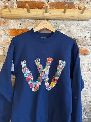 Collage Applique VV Sweatshirt - Size Medium
