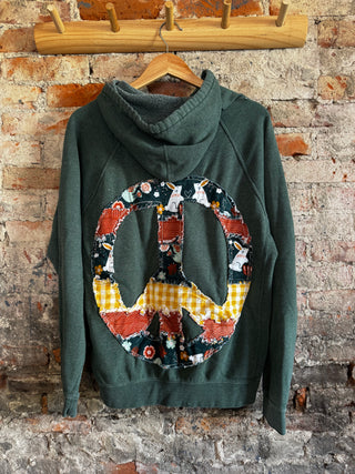 Peace Sign Hoodie - Size Large