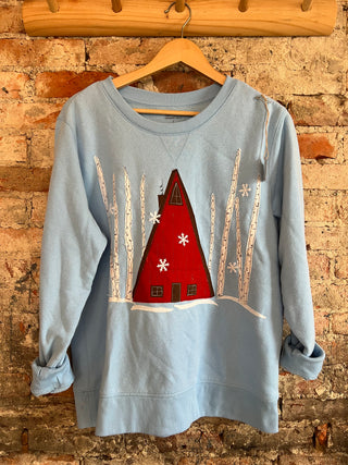 Blue A Frame Crewneck - Size L
