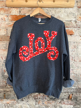 Charcoal "Joy" Crewneck - Size M