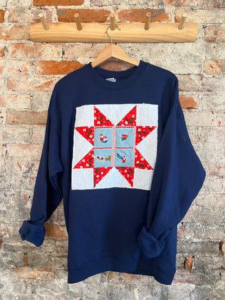 Navy Crewneck Southern Star - Size XL