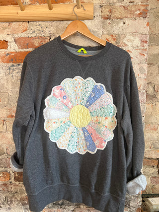 Charcoal Gray Dresden Crewneck - Large