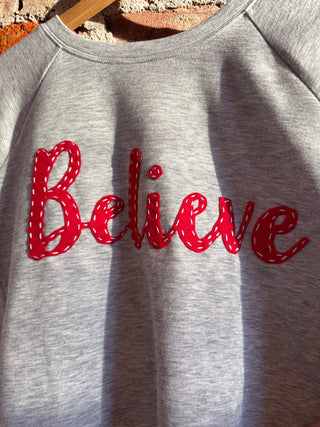 Believe Sweatshirt - Size Medium (cropped)