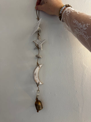 Starry and Moon Wood Chimes