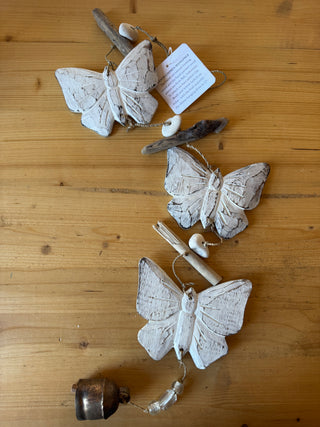 Three Butterfly Wood Chime