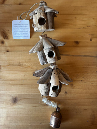 The Three Birdhouse Wood Chime