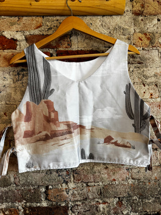 Cowboy Side Tie Top - Small, Medium, Large