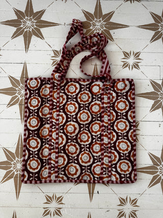 Assorted Cotton Quilted Tote Bag | Travel Bag | Beach Bag