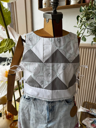 Handmade Quilt Side Tie Top Beach - Size Medium