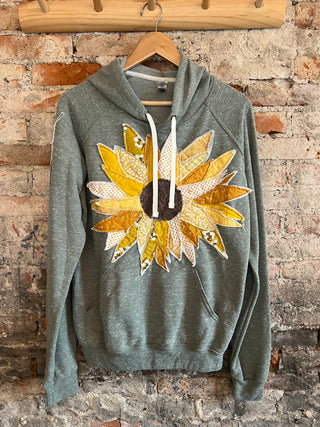Sunflower Applique Sweatshirt - Size Medium