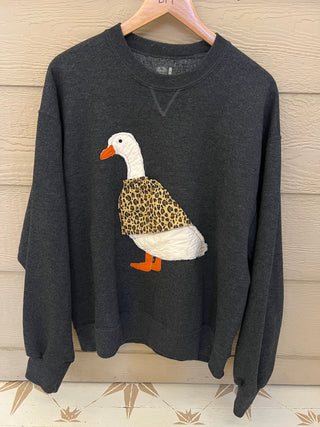 Goose Sweatshirt Leopard - Size Large