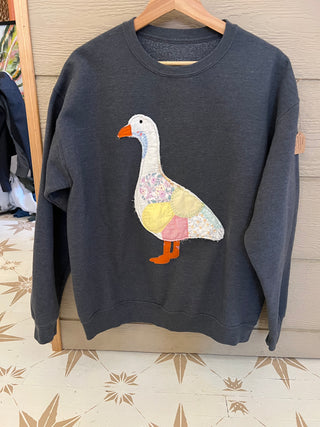 Goose Sweatshirt Patchwork - Size Large
