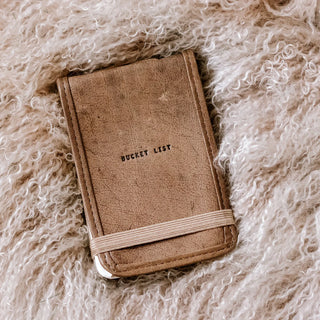 Mini Leather Journal w/ Quotes