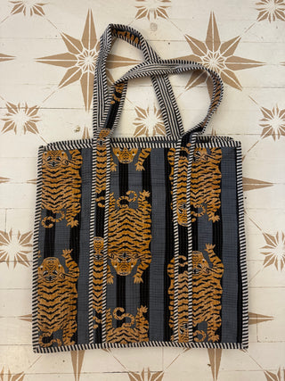 Assorted Cotton Quilted Tote Bag | Travel Bag | Beach Bag