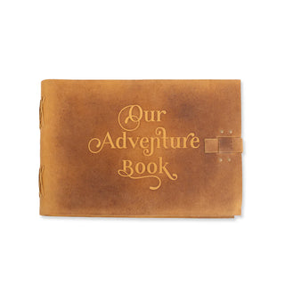 Fawn Green Embossed "Our Adventure Book"