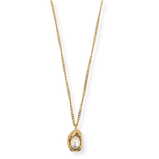 Langston Vintage Pearl Pendant Necklace