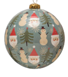 Holiday Greeting 4" Ball Ornaments