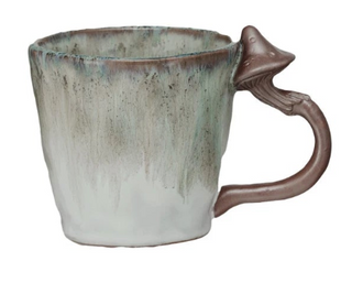 Stoneware Mushroom Mug - 14 oz.