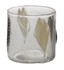 Feathered Hurricane Glass - Size Small