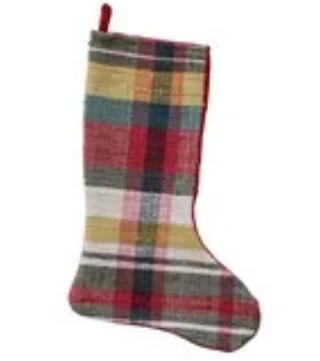 Plaid Chindi Stocking