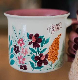 Forever Faithful Floral Mug