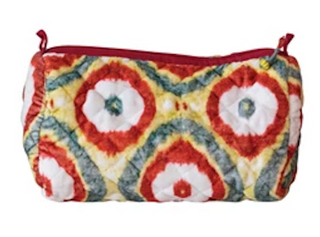 Zip Pouch w/ Interior Pockets & Coating, 6 Styles (Each One Will Vary)