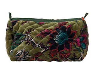 Zip Pouch w/ Interior Pockets & Coating, 6 Styles (Each One Will Vary)