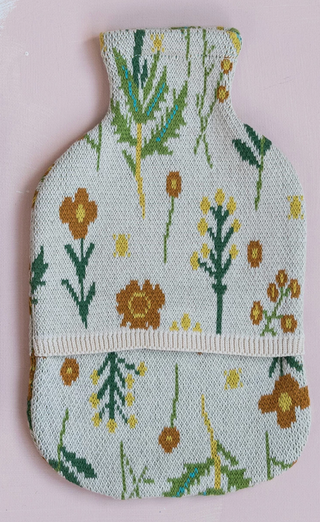 20 oz. Rubber Hot Water Bottle with Cotton Knit Cover, 2 Styles