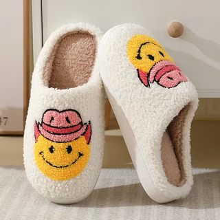 Smiley Cowboy Slippers