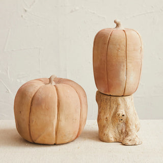 Handmade Terra-cotta Pumpkin (2 Sizes)