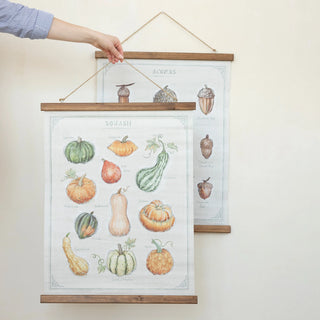 Scroll Wall Décor with Squash/Acorns/Pumpkins & Hanger, 2 Styles