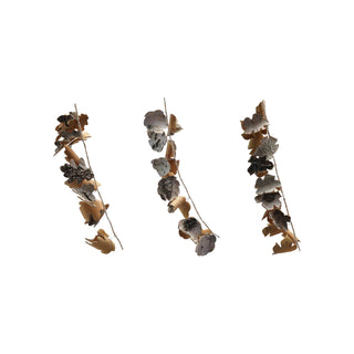 Natural Birch Bark Leaf Garland with Jute Cord, 3 Styles